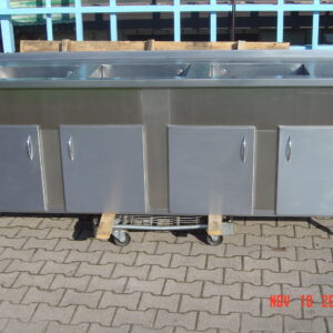 INOX korito - s shranjevalnikom z vrati